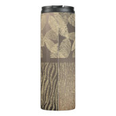 シックフェザーとゼブラ印刷モノグラム タンブラー (裏面)