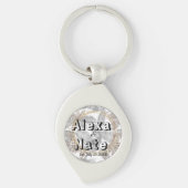 シックフェザーフローラ結婚リース キーホルダー (正面)