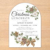 シックフェスティバルコットンパイン企業のクリスマスパーティー アクリル招待状 (正面)