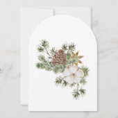 シックフェスティバルコットンパイン企業のクリスマスパーティー 招待状 (裏面)