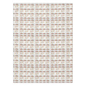 シックフェスティバルジョイレッドポインセチアリースクリスマス テーブルクロス (正面)