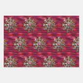 シックフェスティバルスノーフレークオーバーパリ ラッピングペーパーシート (正面3)