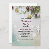 シックフェスティバルパインベリークリスマスパーティー 招待状 (正面/裏面)