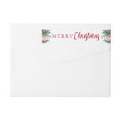 シックフェスティバルホリーベリーメリークリスマス ラップアラウンドラベル (裏面)