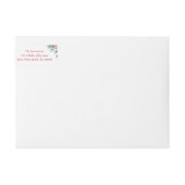 シックフェスティバルホリーベリーメリークリスマス ラップアラウンドラベル (正面)