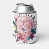 シックフェミニンピンクウォーターカラーフローラ 缶クーラー (缶裏面)