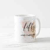 シックフェミニン50と素晴らしい50誕生日 コーヒーマグカップ (正面右)