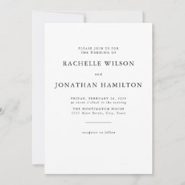 シックフォト白黒結婚ズ 招待状