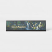 シックフォレストYOGA隠し文字瞑想インストラクター デスクネームプレート (正面)