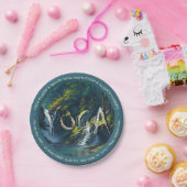 シックフォレストYOGA隠し文字瞑想インストラクター ペーパープレート (パーティー)