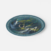 シックフォレストYOGA隠し文字瞑想インストラクター ペーパープレート (アングル)