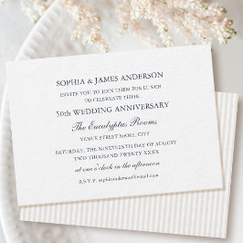 シックフォーマル結婚ズ50thホワイトランチ 招待状