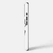 シックフランスのなブルドッグのラインアート：テキストの編集 Case-Mate iPhoneケース (裏面 / 左)