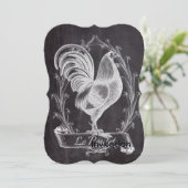 シックフランスのな黒板西部の田舎者 招待状 (スタンド正面)