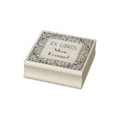 シックフランスのアールデコタイプ個人名Ex Libris ラバースタンプ (スタンプ)