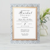 シックフランスのアールデコブライダルシャワー 招待状 (スタンド正面)