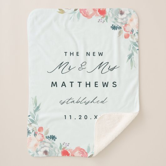 シックフランスのガーデンフローラ牡丹ニューミスターそしてミセス シェルパブランケット (正面)