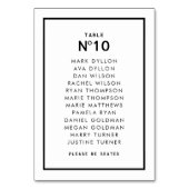 シックフランスのクミニマルロ結婚モロ テーブルナンバー (裏面)