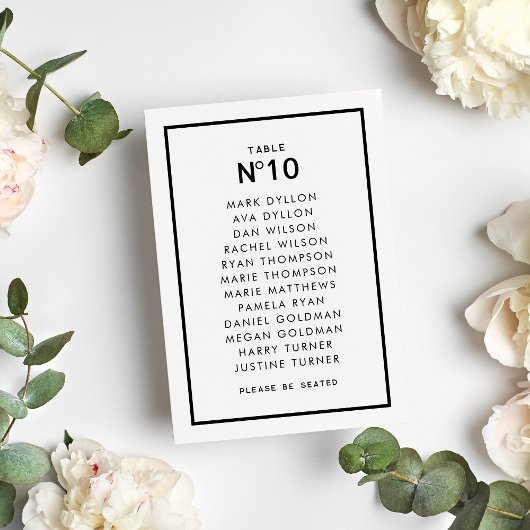 シックフランスのクミニマルロ結婚モロ テーブルナンバー