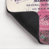 シックフランスのスクリプトレースピンクパリエッフェルタワー マウスパッド (コーナー)