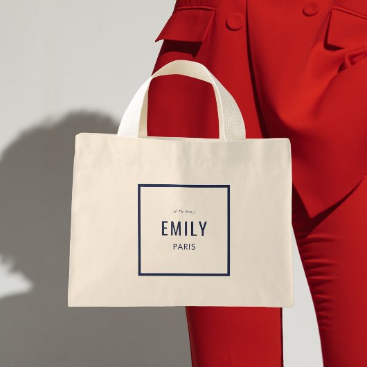 シックフランスのネイビー美しい/ファッションブランドプロモーション ミニトートバッグ