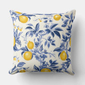 シックフランスのブルーロマンス クッション (正面)