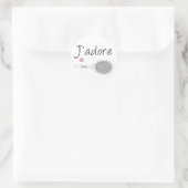 シックフランスのJアドレテニスプレーヤーレトロデザイン ラウンドシール (バッグ)