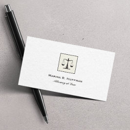 シックフレーム弁護士ジャスティススケールプロフェッショナル 名刺