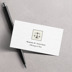 シックフレーム弁護士ジャスティススケールプロフェッショナル 名刺