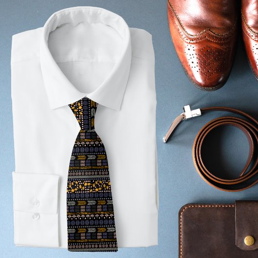 シックフローラアールデコ |ヴィンテージ ネクタイ