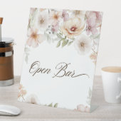 シックフローラウォーターカラーオープンバーブライダルシャワー 台座サイン (インサイチュ)