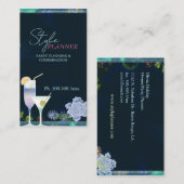 シックフローラカクテルパーティープランナー 名刺 (正面/裏面)