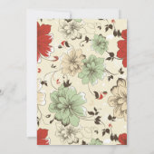 シックフローラキャップ卒業パーティー招待状 案内状 (裏面)