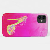 シックフローラスティレットスハイヒールポパーソナライズされたンプ Case-Mate iPhoneケース (裏面(横))