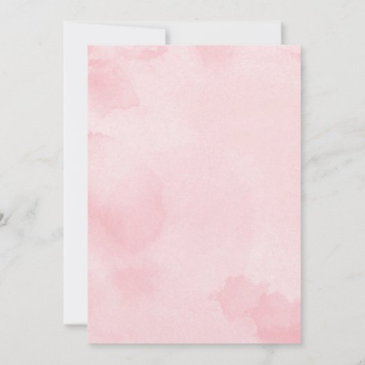 シックフローラブライダルシャワーバイメール検疫パーティー 招待状 (裏面)