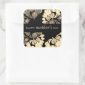 シックフローラブラック&ベージュマザーズデイ スクエアシール (バッグ)