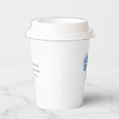 シックフローラブルーアジサイイベント結婚ズ 紙コップ (右)