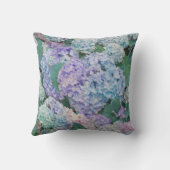 シックフローラブルーパープルアヤグマ模様 クッション (裏面)