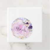 シックフローラブルーピンク金ゴールドレインボーマーブルモノグラム フェイバータグ (インサイチュ)