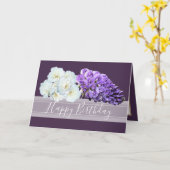 シックフローラブーケバラフジタリアフラワーズ誕生日 カード (黄色い花)