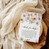 シックフローラベビー開花図書ベビー エンクロージャーカード