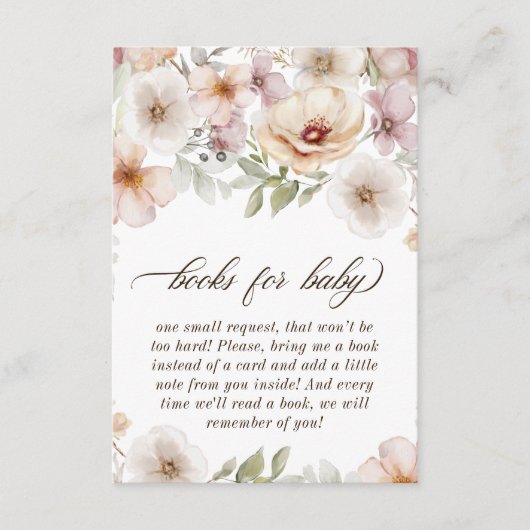 シックフローラベビー開花図書ベビー エンクロージャーカード (正面)