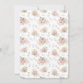 シックフローラマジカルユニコーンガールズバースデーパーティー 招待状 (裏面)