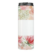 シックフローラモノグラムのブライダルウェディングパーティー タンブラー (裏面)