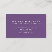 シックフローラモノグラム |紫の蝶 名刺 (裏面)