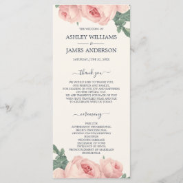 シックフローラヴィンテージピンクローズオフホワイト結婚ズ プログラム