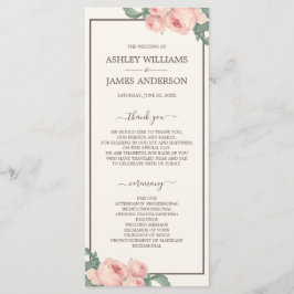 シックフローラヴィンテージピンクローズオフホワイト結婚ズ プログラム