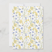 シックフローラ春書道ブライダルシャワー 招待状 (裏面)