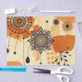 シックフローラ暖曼荼羅素朴秋 薄葉紙 (クラフト)