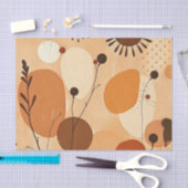 シックフローラ暖曼荼羅素朴秋 薄葉紙 (クラフト)